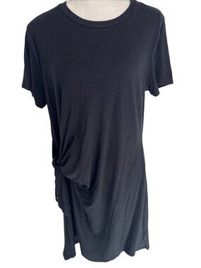 Gap Womens Black Side-Knot T-Shirt Dress XL